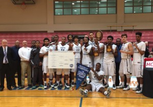 Photo of SSC Men's Region IV Champion Basketball team