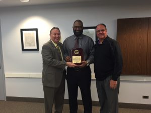 photo of SSC Chairman Frank Zuccarelli with Coaches Darrell Scott and Steve Ruzich