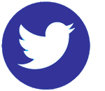 Blue Twitter logo