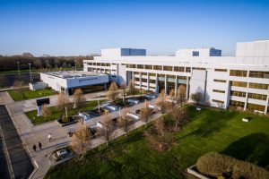 An aerial photo of the South Suburban College Main Campus in South Holland, Illinois.